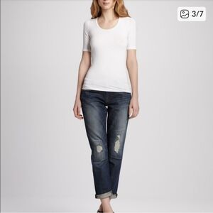 J Brand AIDAN Bigtime Patchwork Roll Cuff Jeans